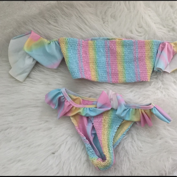 Wildfox Other - Wild fox rainbow candy set swim suit